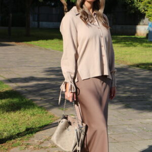 חולצת שני שמנת