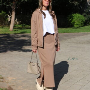 חליפת תמר חומה